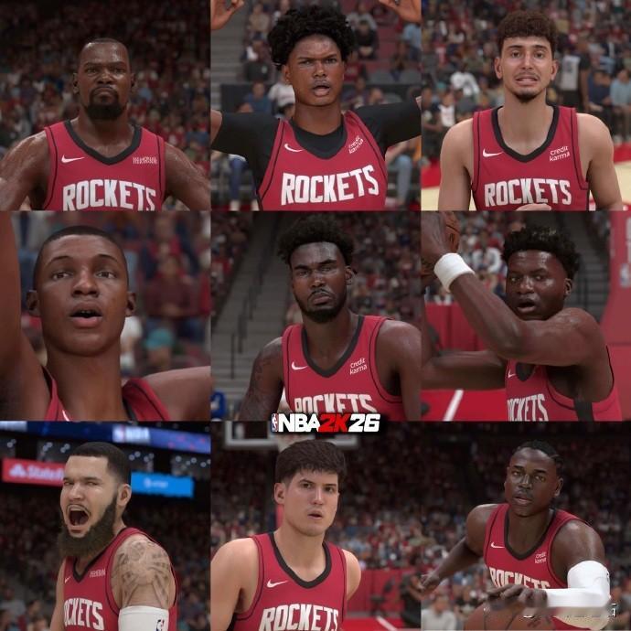 2K26！火箭球员亮相！
2K26终于是更新完了所有球员的能力值，约基奇、亚历山