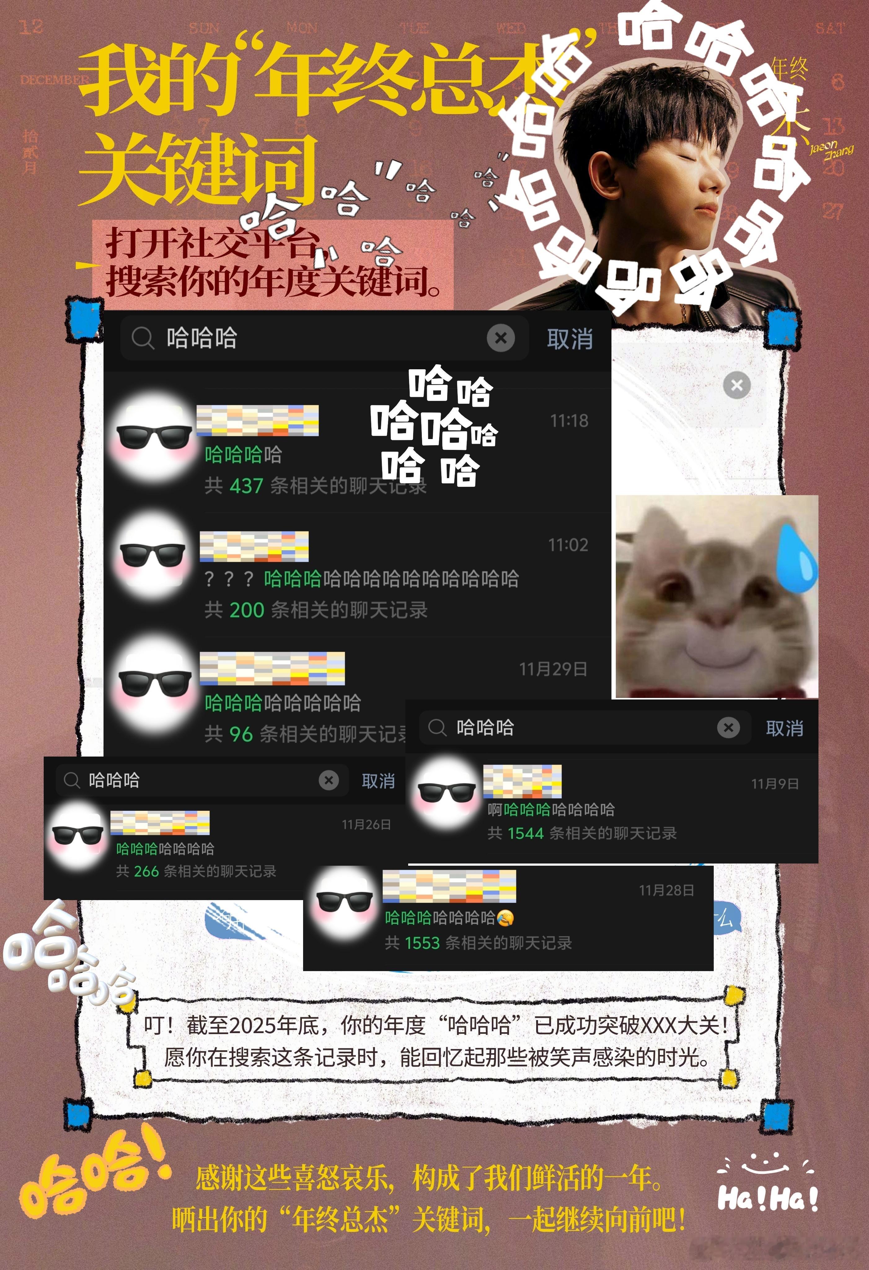 张杰 年终总杰ber…这真是我的年度关键词张主任我也不知道我一天到晚在哈些什么投