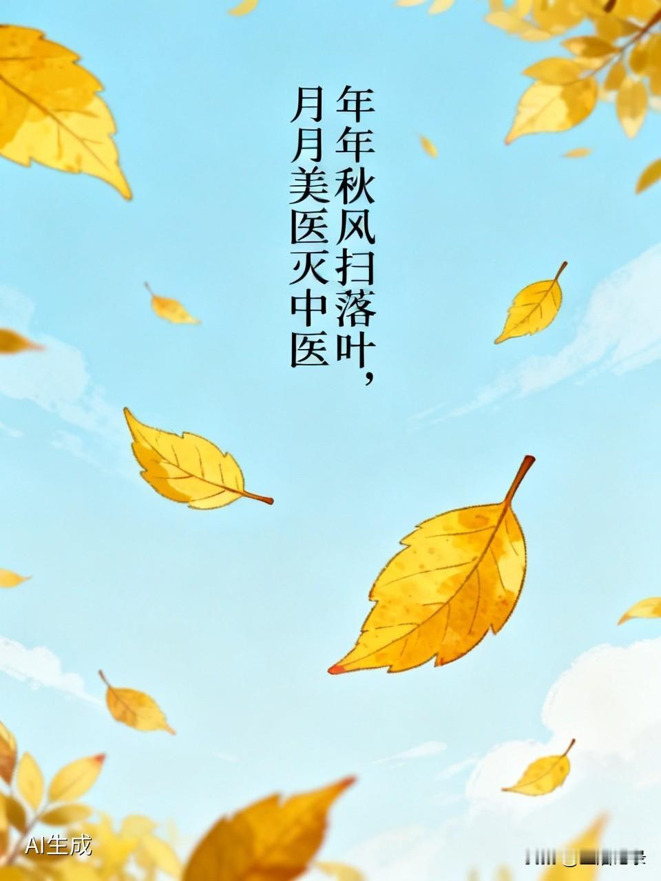 年年秋风扫落叶，这景象就像大自然施展的一场魔法，把陈旧的东西一扫而光，有种摧枯拉