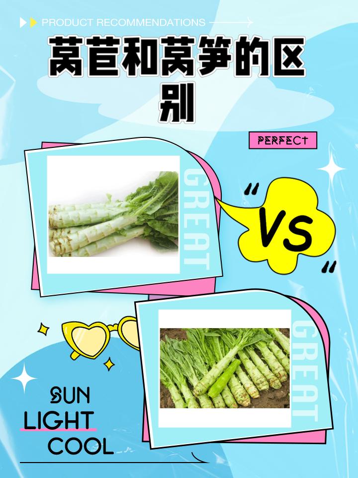 莴苣和莴笋的区别
       它们常被人们混淆，常常误认为一个品种，实则有三点