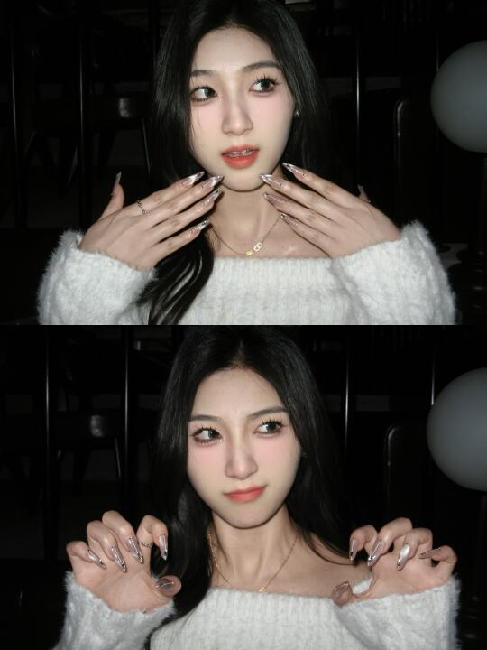 nail share💅冰透紫色猫眼💜人生美甲！！