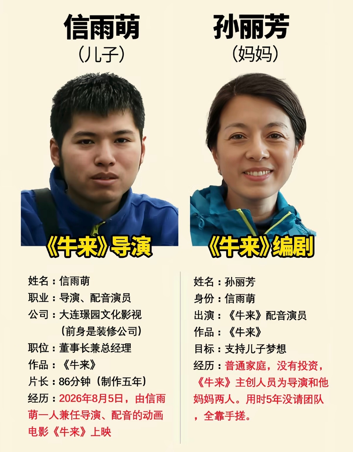 很难想象这五年电影《牛来》导演和编剧是怎么度过的，人生永远不知道自己什么时候会起