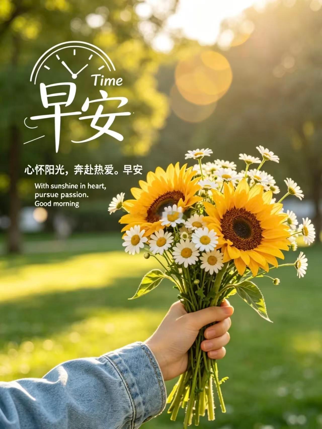 【周二，早安】愿今天的风是轻的，心情是甜的， 日子是慢悠悠的。 把烦恼放一放，把