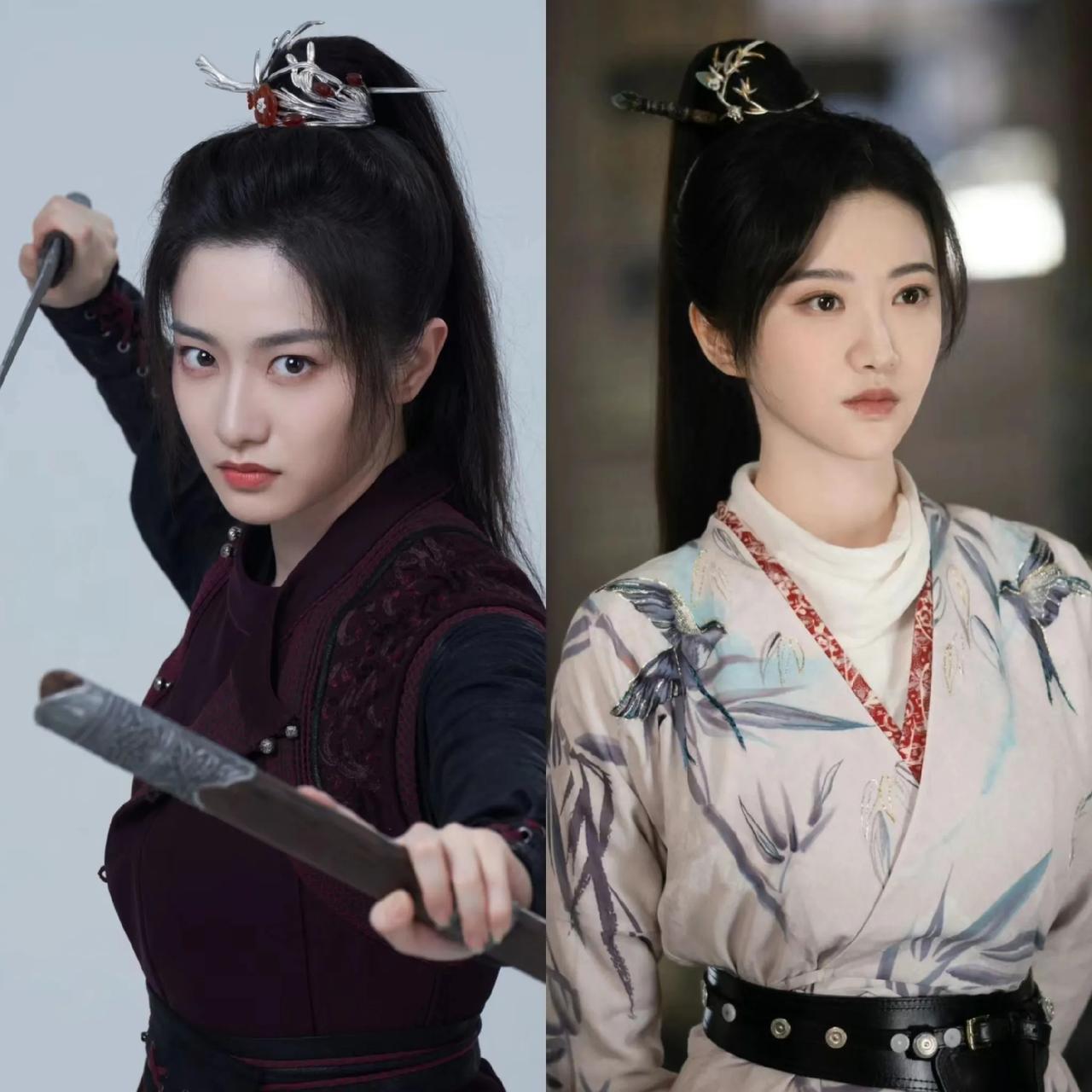 说真的，有没有发现：
《唐朝诡事录之西行》与《四海重明》
这两部剧女主长的很像？