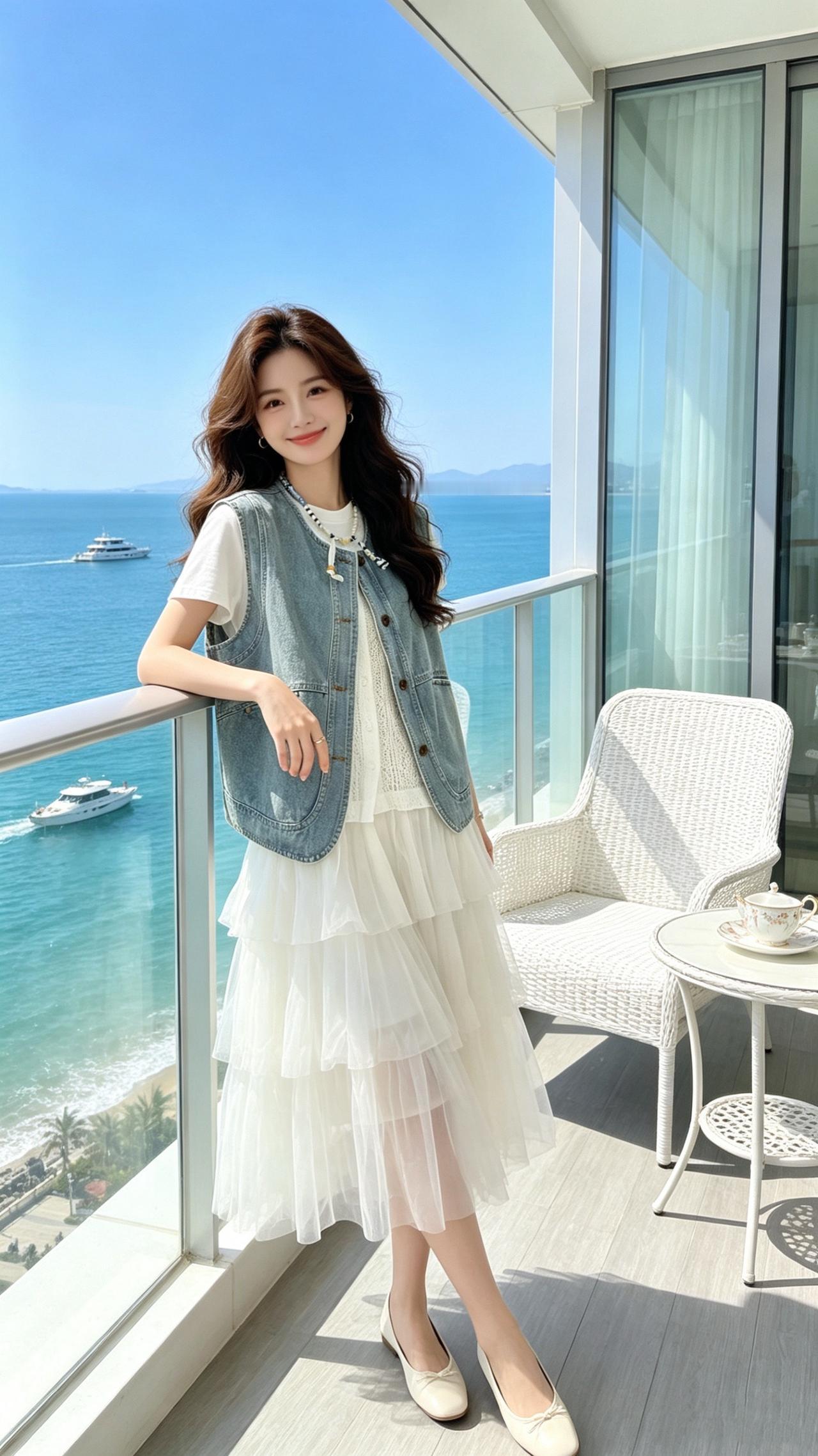 复古牛仔马甲 宽松版型 洋气上档次 谁穿谁好看