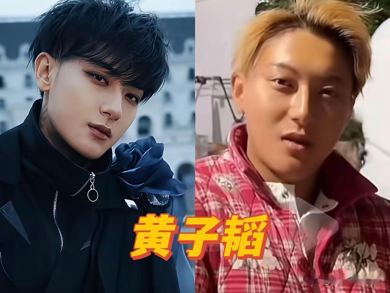 男明星的素颜照和带妆照的对比。有的人反差很大，宛如两个人，带妆的时候精致高冷，男