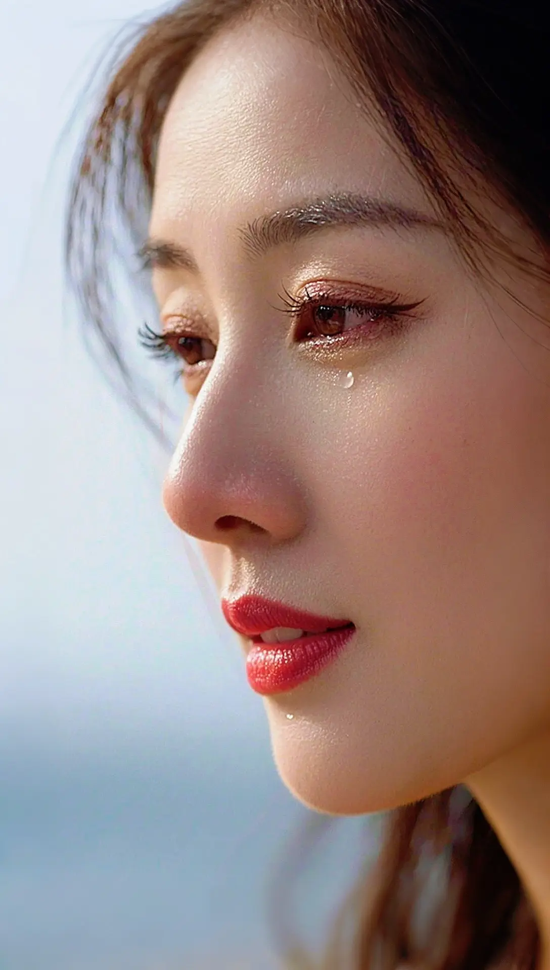 逆光泪妆写真 ai创作 伙伴计划广告分成