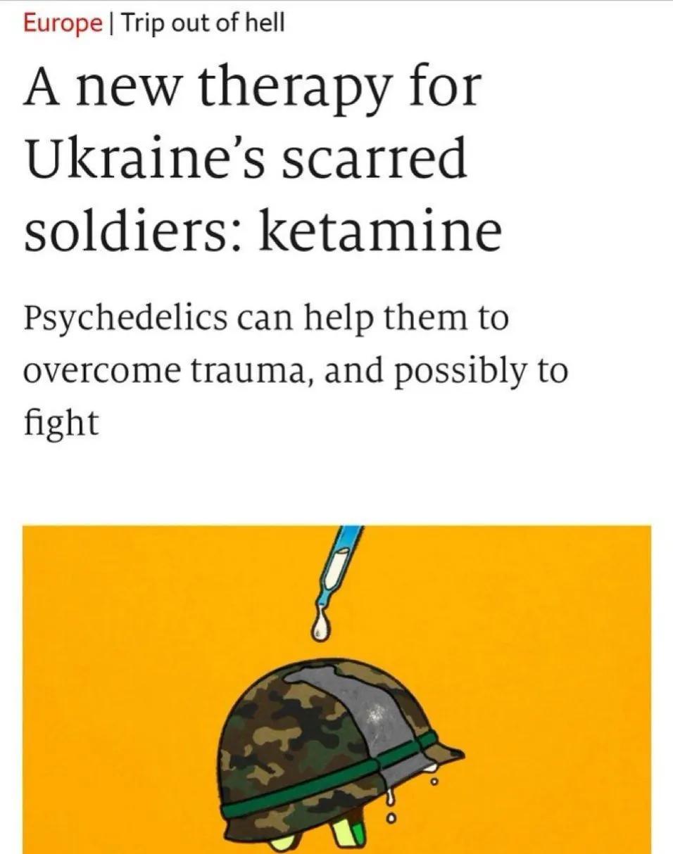 面对乌军日益紧张的兵源问题，英国人给乌军指挥官出了一个主意，那就是用强力致幻剂将