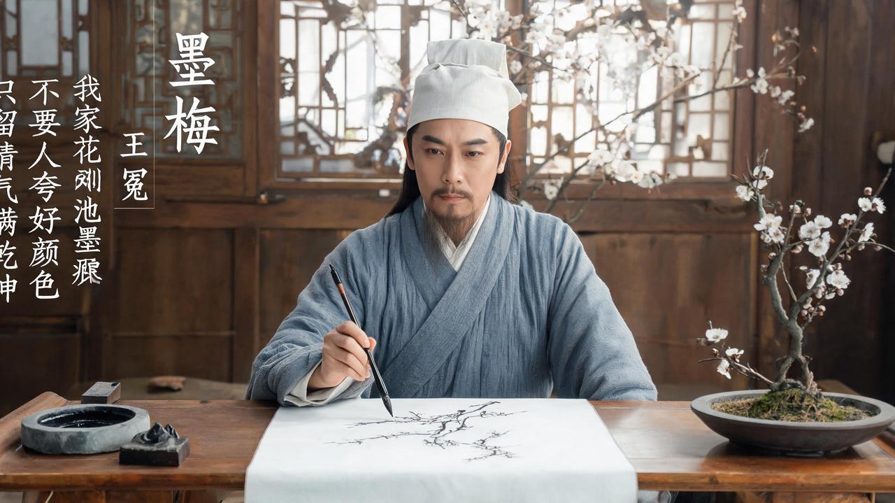 王冕为什么在《墨梅》中说不要人夸好颜色，只留清气满乾坤，梅花对王冕真的如此重要吗
