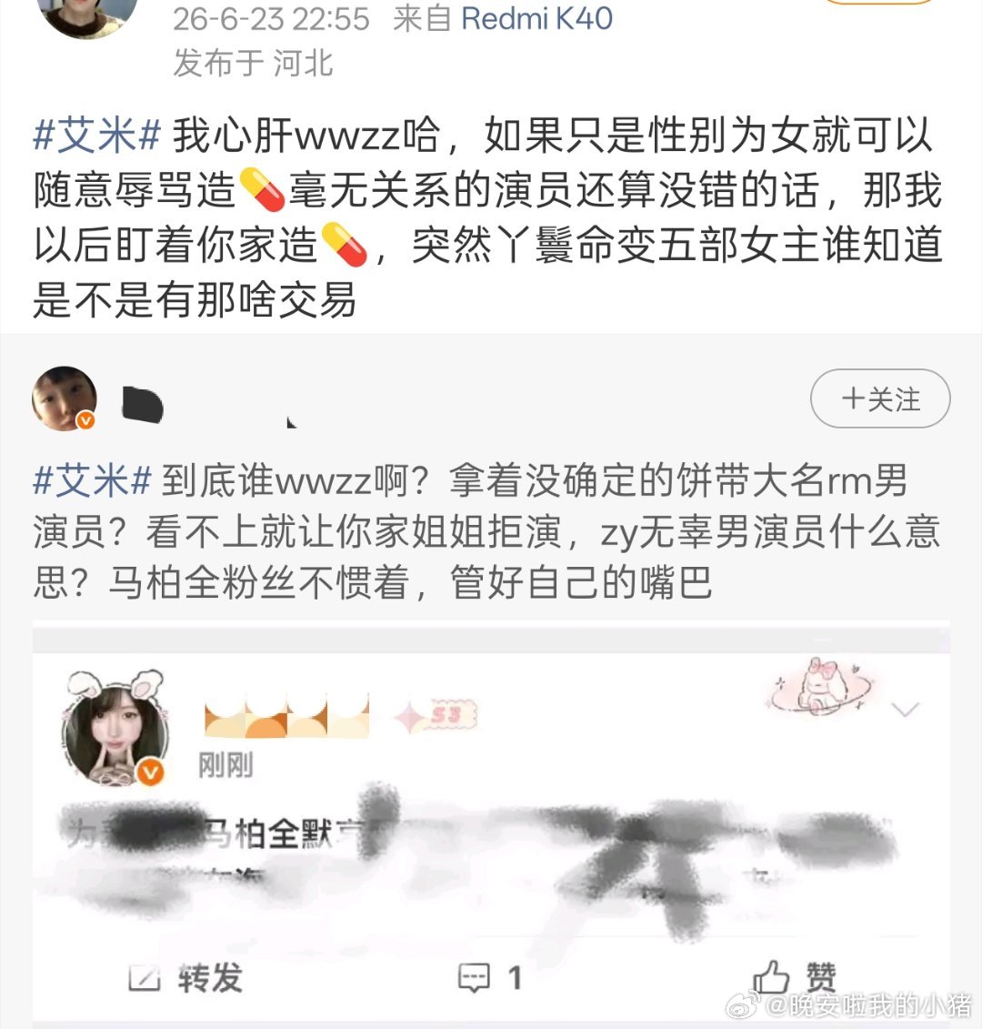 马柏全和艾米粉丝怎么交流起来了… 