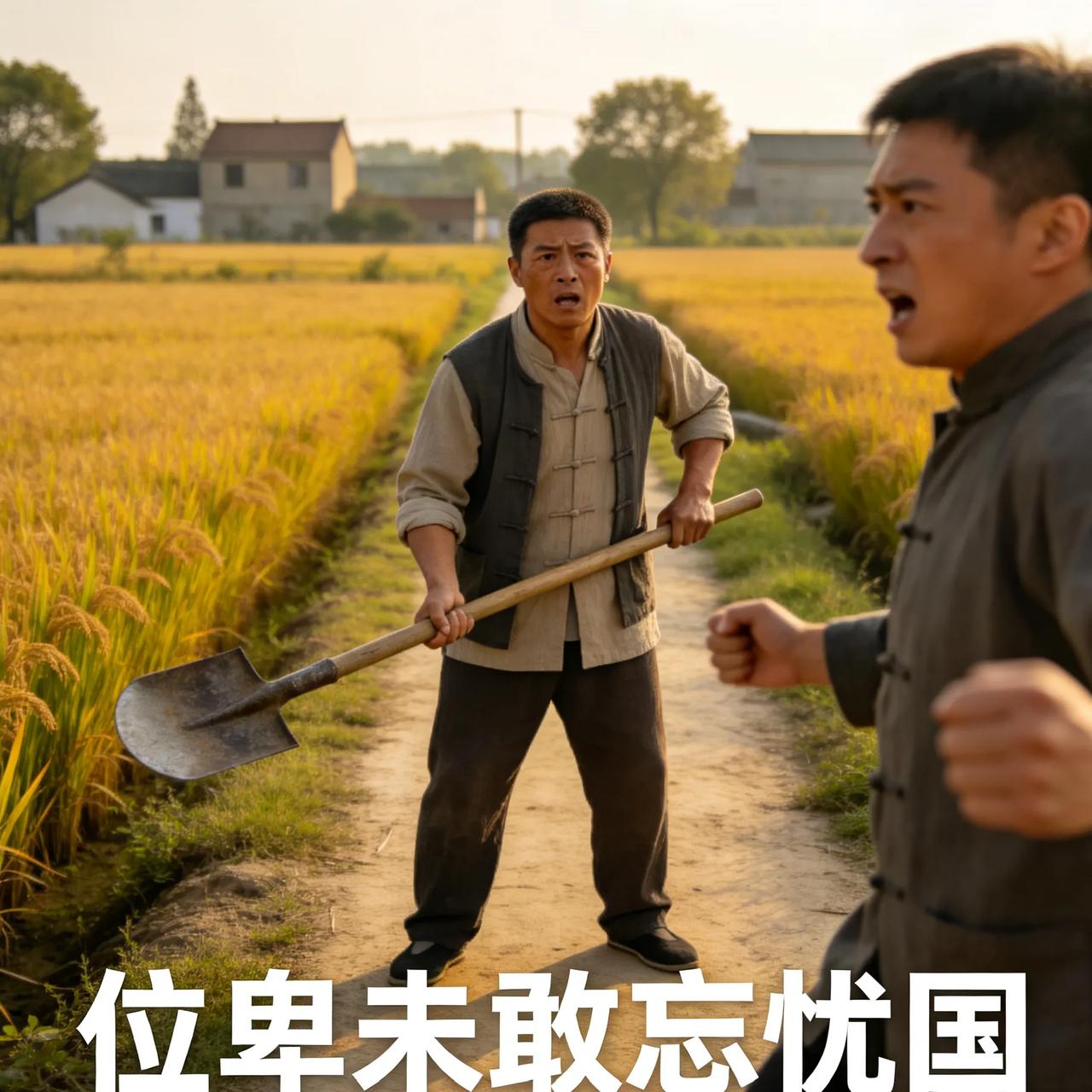 今天刷到真的破防了！
普通村民，一把铁锹，拦下外逃间谍。
 
没有超能力，没有专