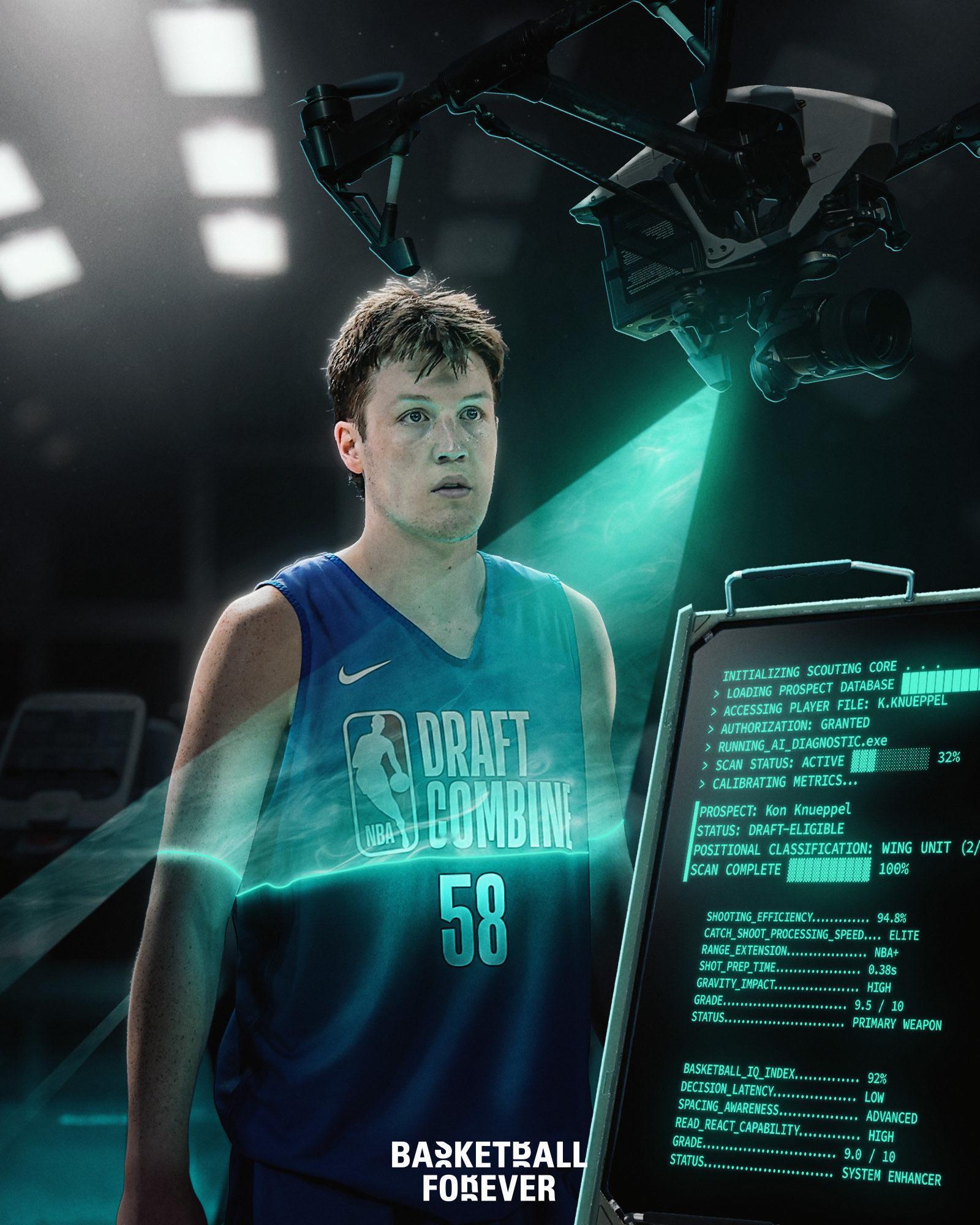 黄蜂篮球洞察副总裁表示，是一个 AI 系统为他们提供了选中克努佩尔的选秀策略 