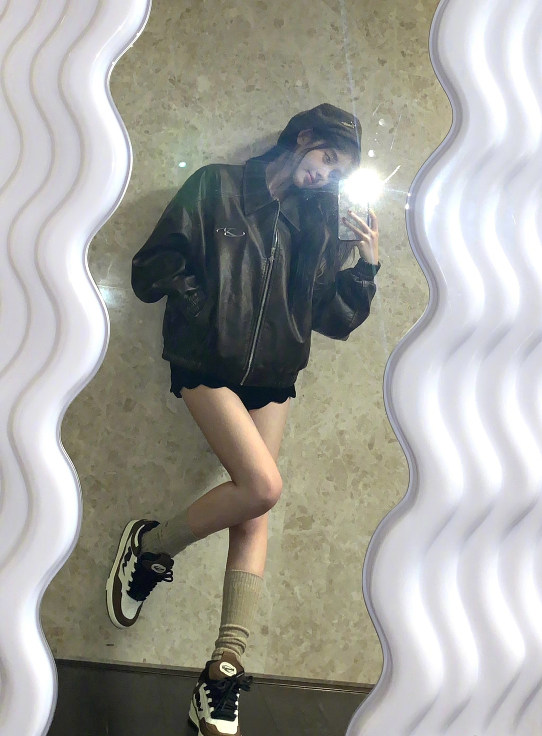 鞠婧祎 对境全身照[憧憬]拍照模版🈶️ ​​​