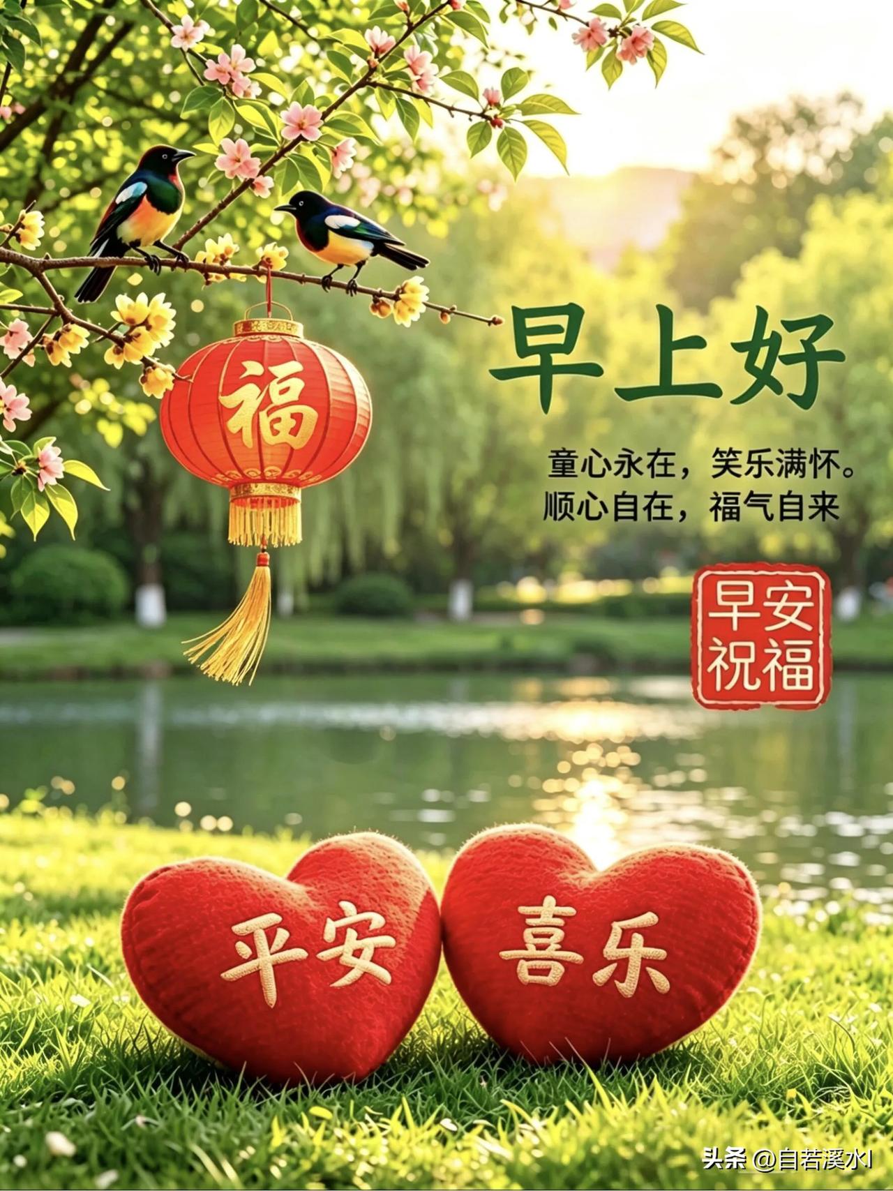 不用奔赴星光，好好享受当下晨光，早安，要好好爱自己。