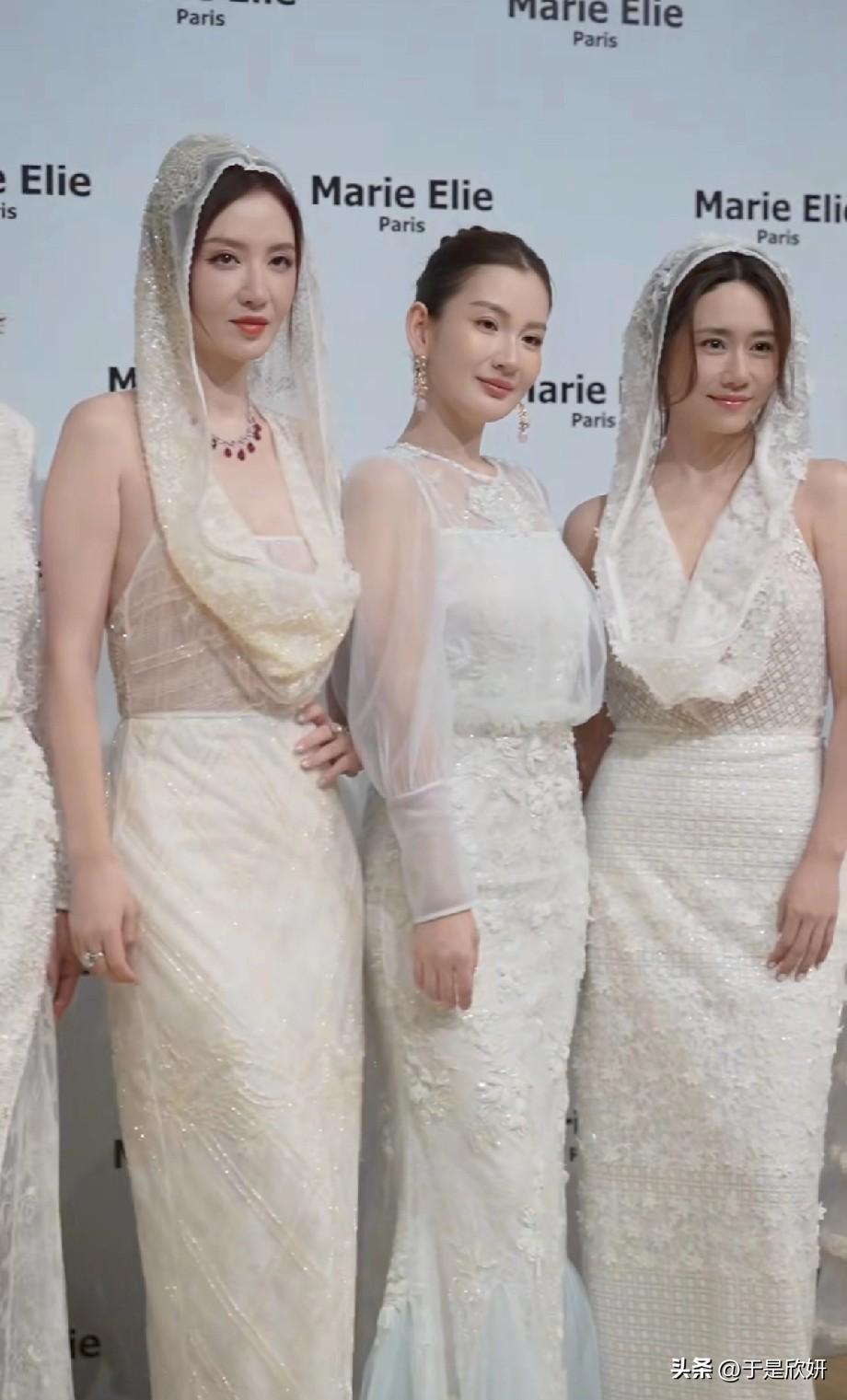 张萌刘芸同框头纱造型！时装周秒变集体婚礼现场，谁赢了？
 
上海时装周Marie