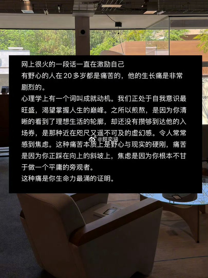 痛苦本质上是野心与现实的硬刚: 
