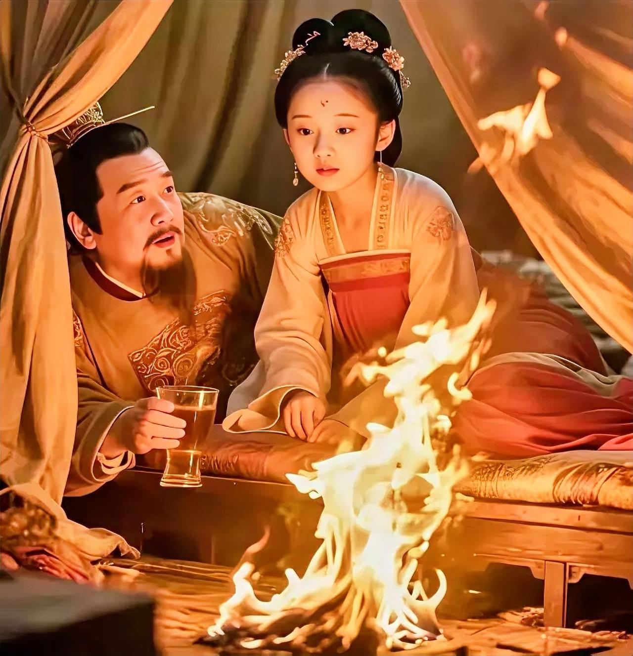 公元1561年，嘉靖帝喝醉了酒，召幸13岁的小宫女尚氏。玩到尽兴时，尚氏在帐子里