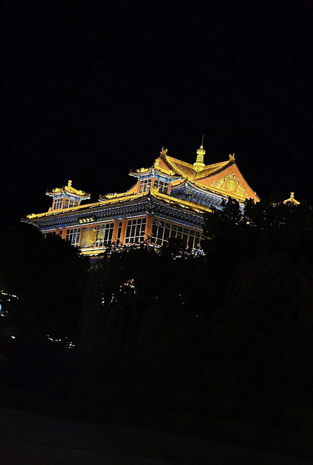 香河之夜。华夏千年古建文化传承