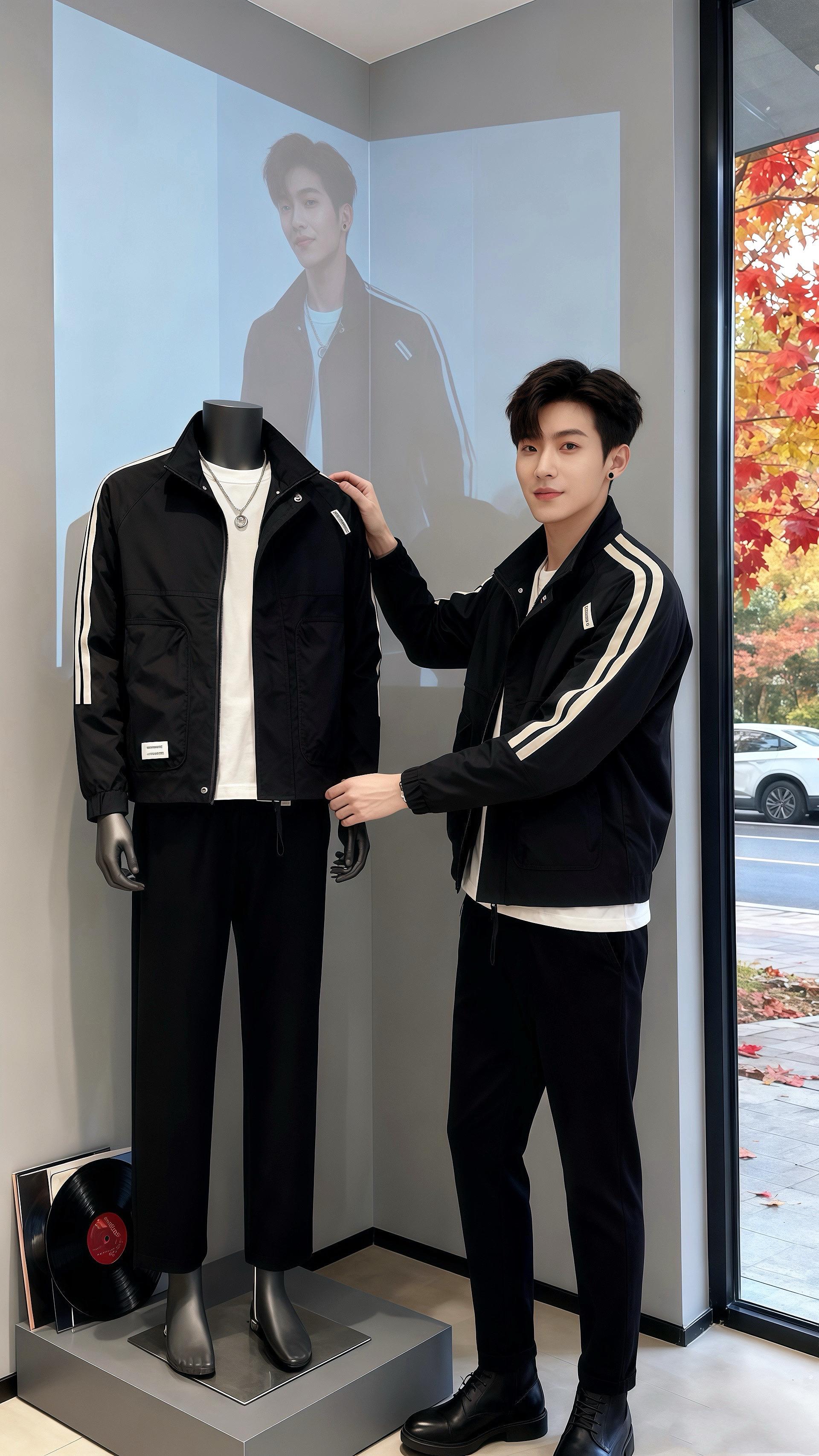 《秋光里的同行》  林默站在咖啡店门口，指尖的咖啡杯还留着暖意。身边的...