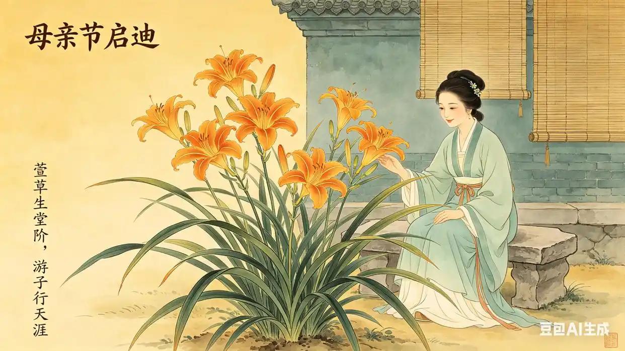 萱草生堂阶，华夏儿女 的母亲花 母亲节 

“焉得谖草，言树之背。”

两千多年
