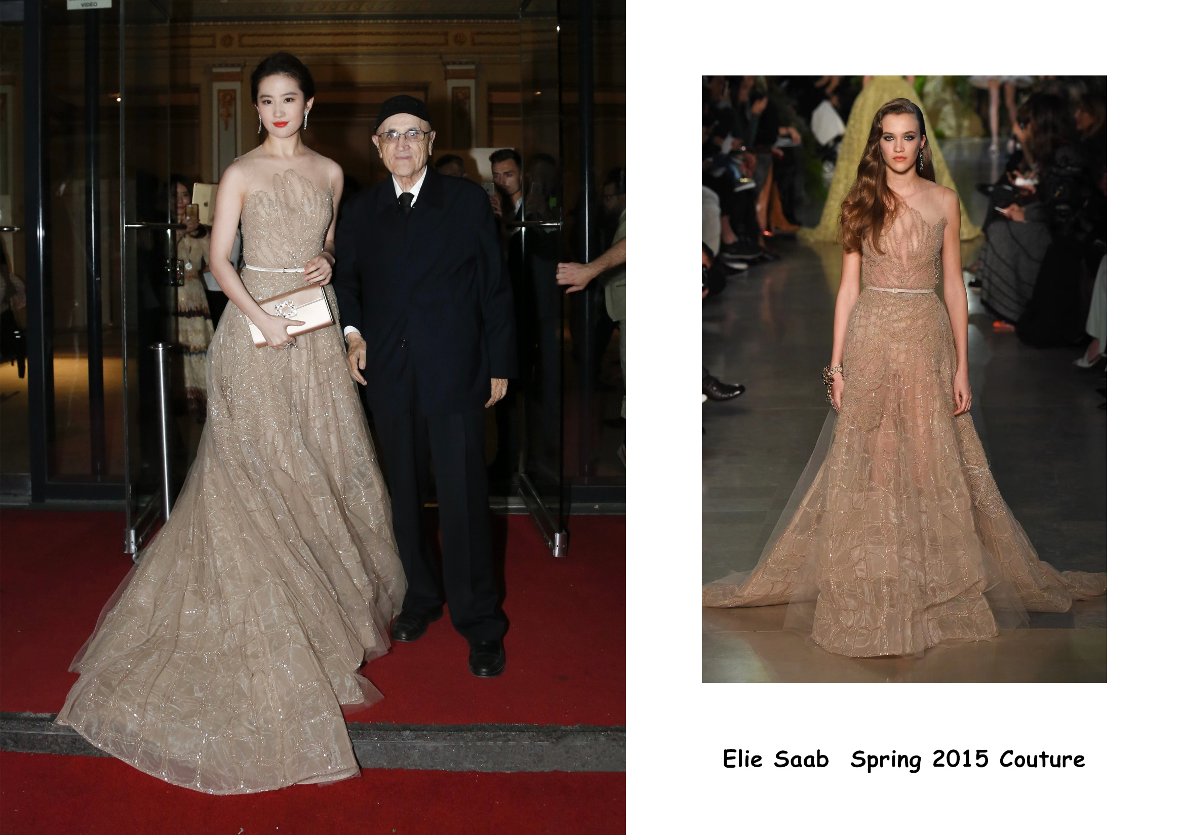 刘亦菲  ×  Elie Saab 高级定制系列演绎合集来自刘亦菲的十一条 ES