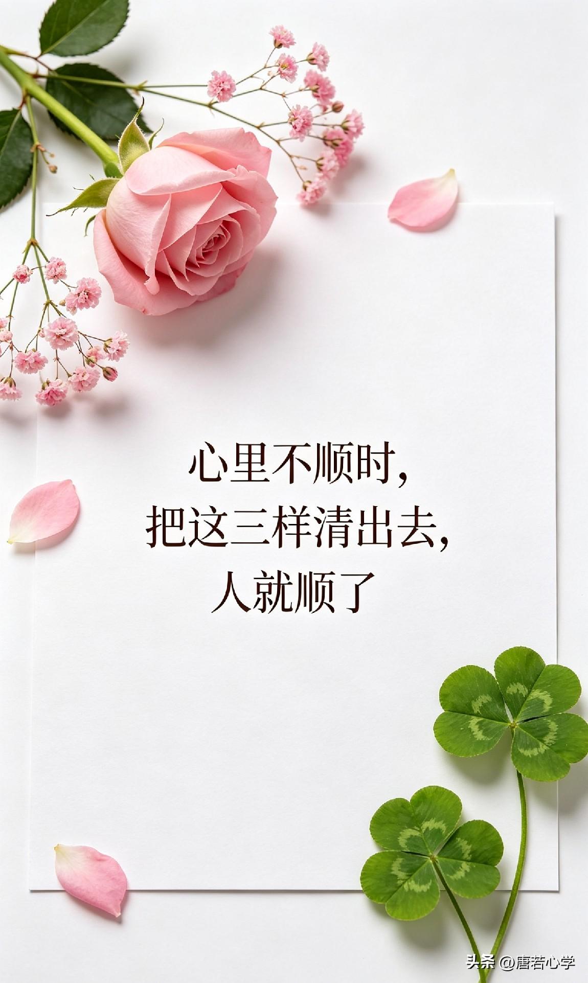 心里不顺时，把这三样清出去，人就顺了

你有没有过这种时候？没发生什么大事，但心