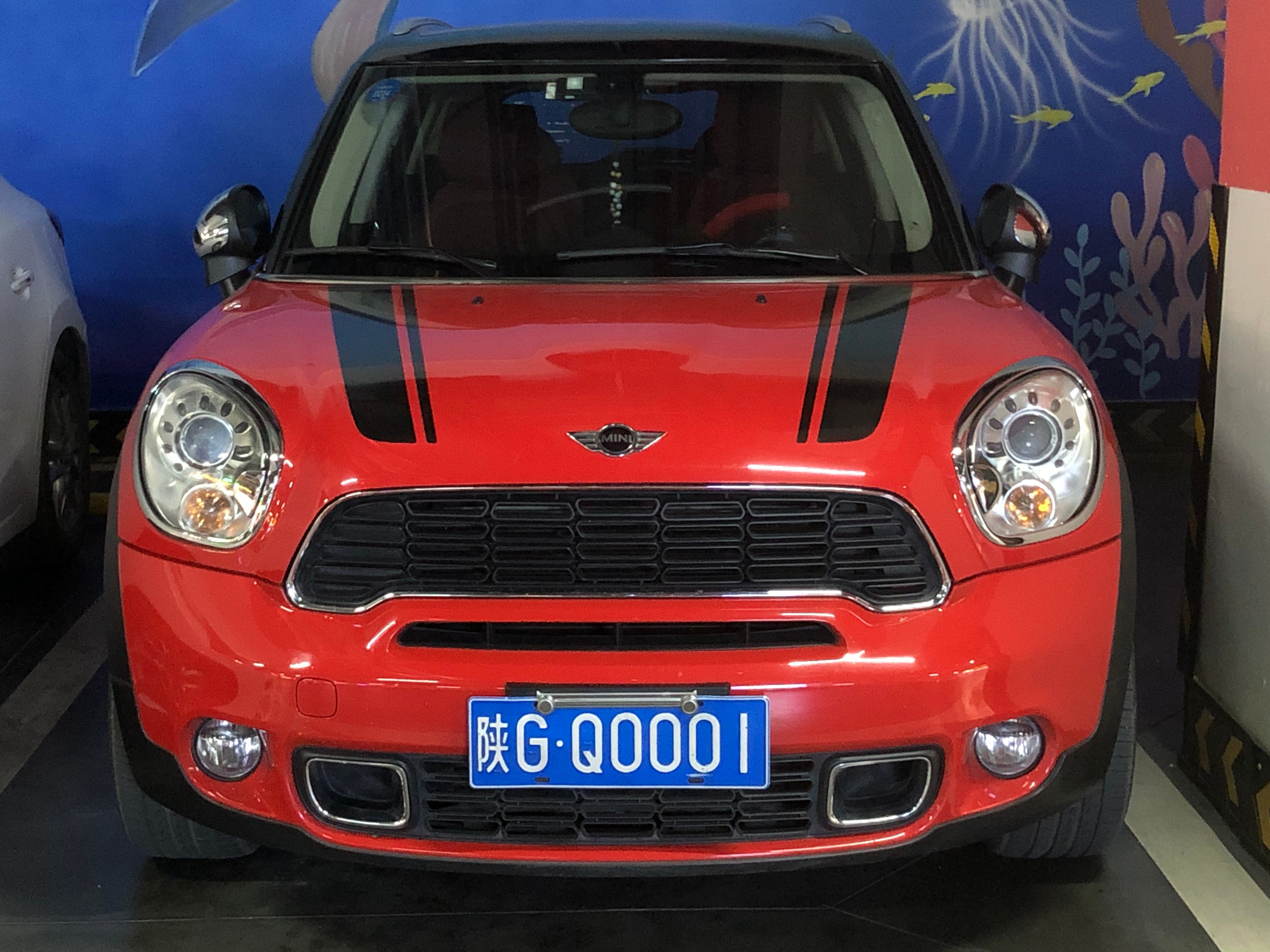 全球车牌 陕GQ0001宝马迷你 安康·安康吾悦广场