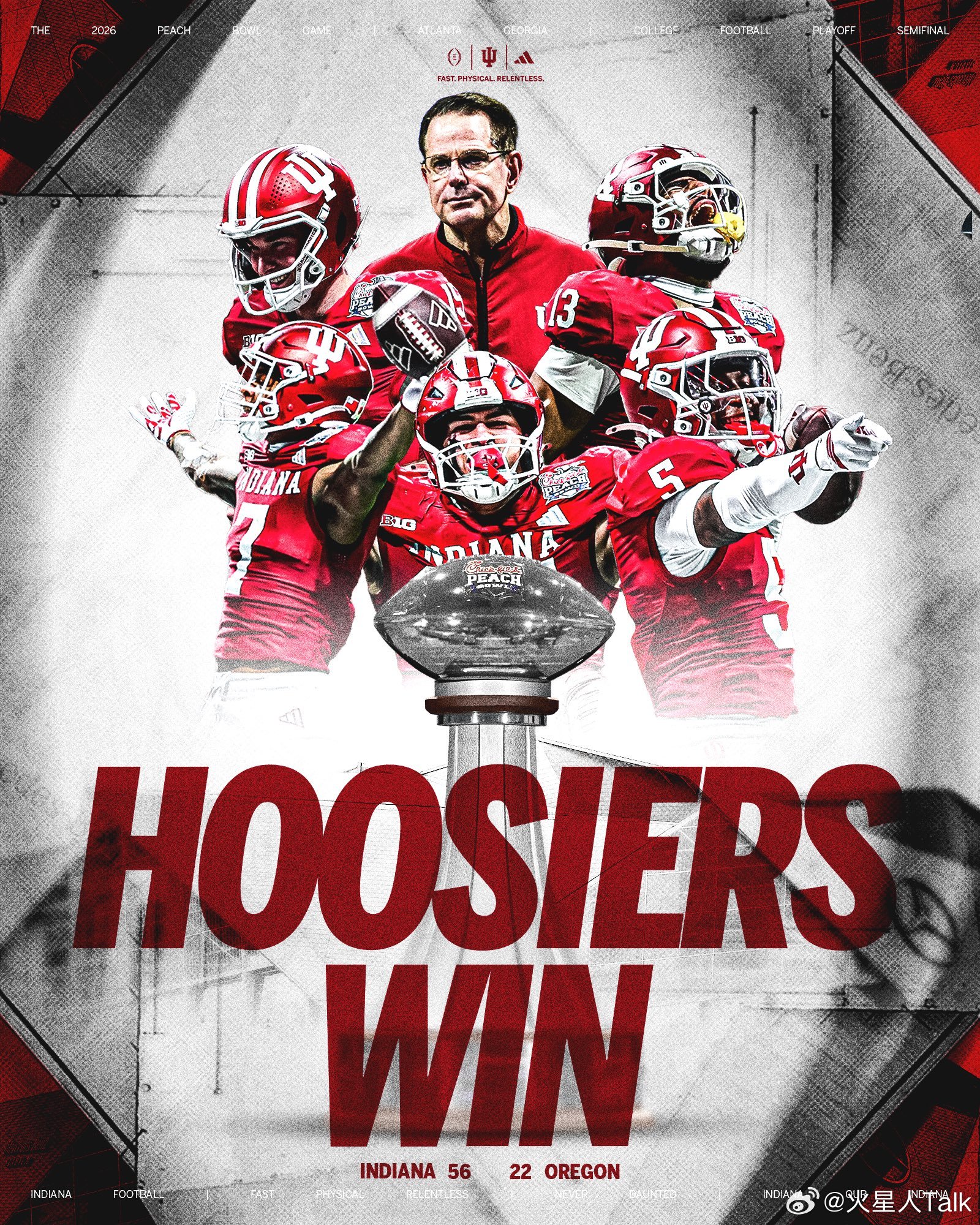 2025-2026赛季大学橄榄球季后赛Peach Bowl蜜桃碗，Big Ten