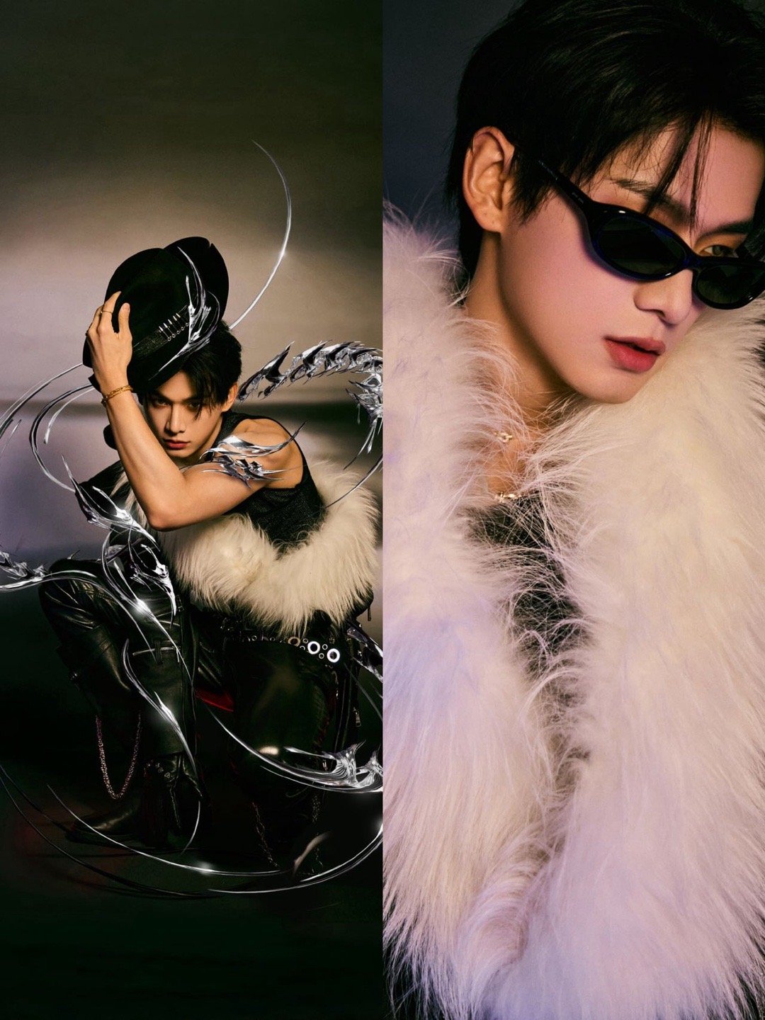 姚琛一个眼神我直接立正站好“你看风景我看你”，姚琛蛇年收官大片杀疯！紫焰狐裘配凛