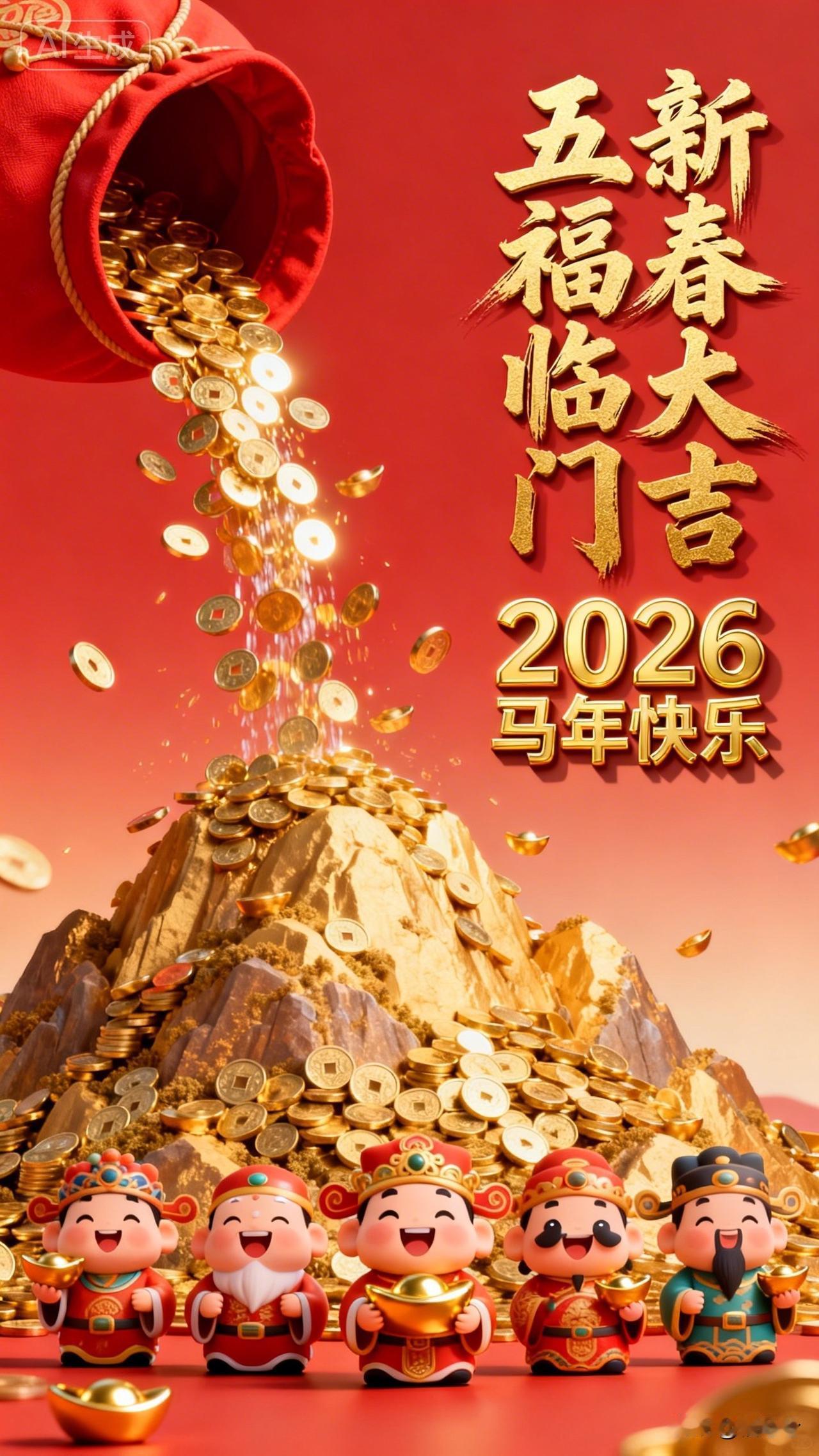 今天除夕啦。
把烦恼都留在旧岁里，
揣着新希望跨进新年。
就想跟家人朋友说：
新