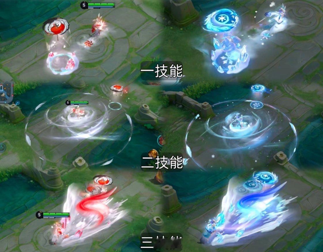 王者公孙离新皮肤对比极限二选一，祈雪灵祝vs星传说对比红色和蓝色大pk！你们觉得