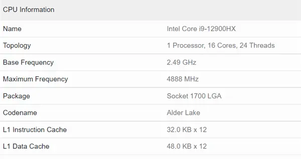 笔记本|笔记本首次16核心！Intel i9-12900HX处理器首次现身