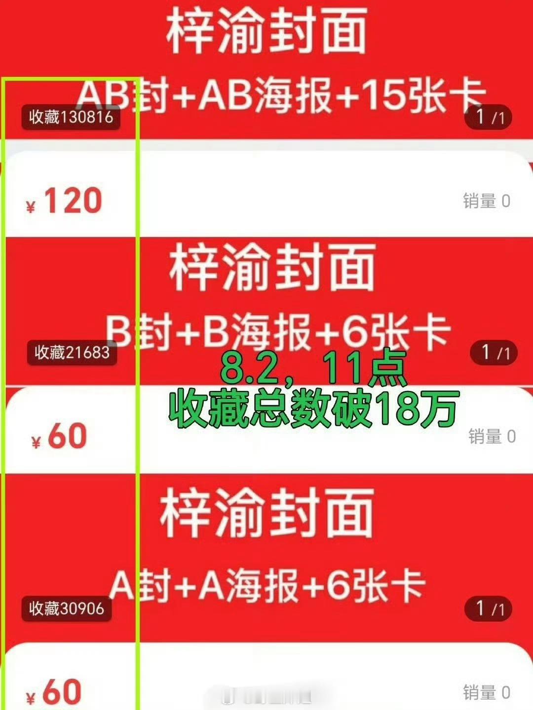 梓渝杂志专链收藏总数突破18万 也不知道最后能卖多少 ​​​
