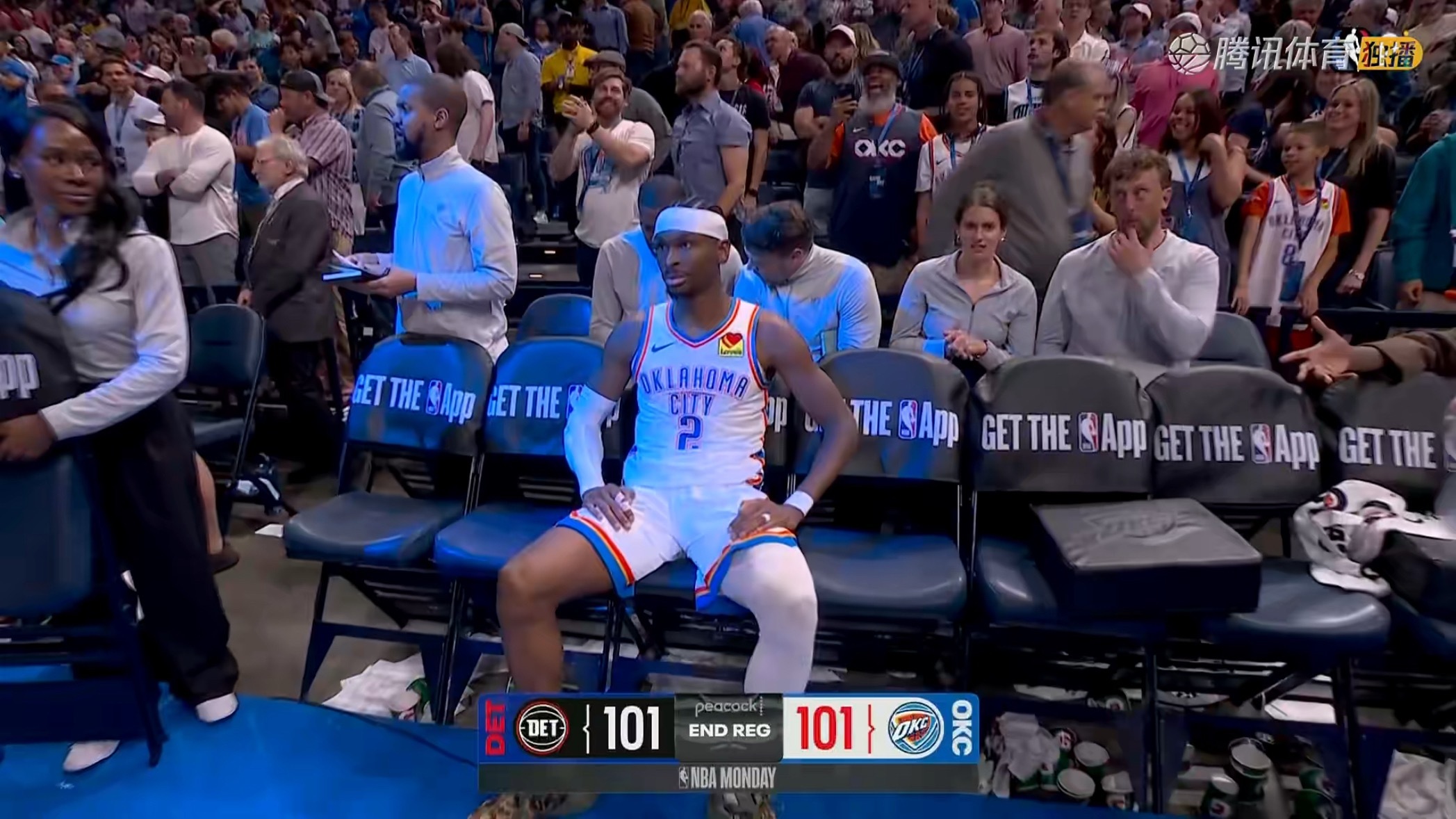 这场东一打西一精彩啊活塞vs雷霆