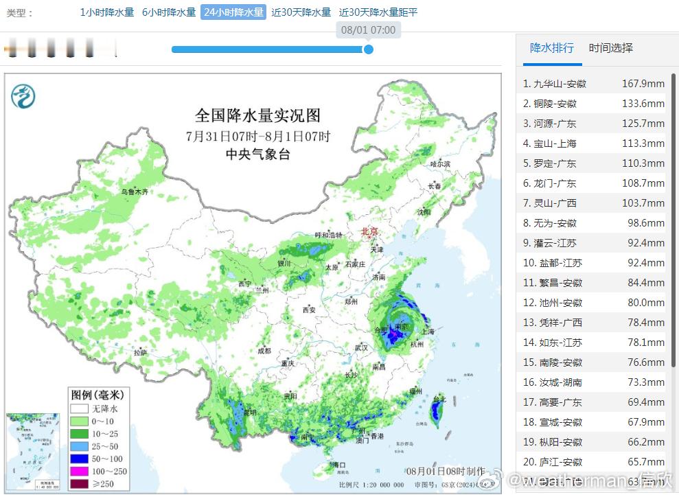 【竹节草影响尚未结束】昨天到今晨，因为尽管台风竹节草强度减弱，但其低压环流依然给