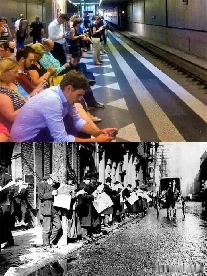 自从国外地铁有了网络，老外几乎再也不在地铁上读书读报了，这算不算是回旋镖直接明牌