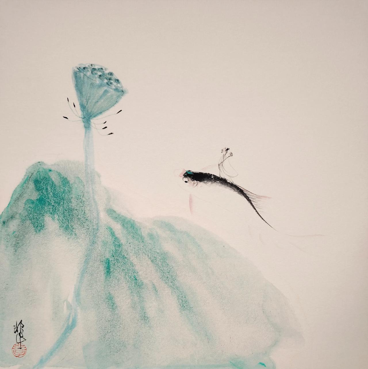 如意画国画天赋重要还是努力重要 @今日头条 @国画雅集 @非子画鱼