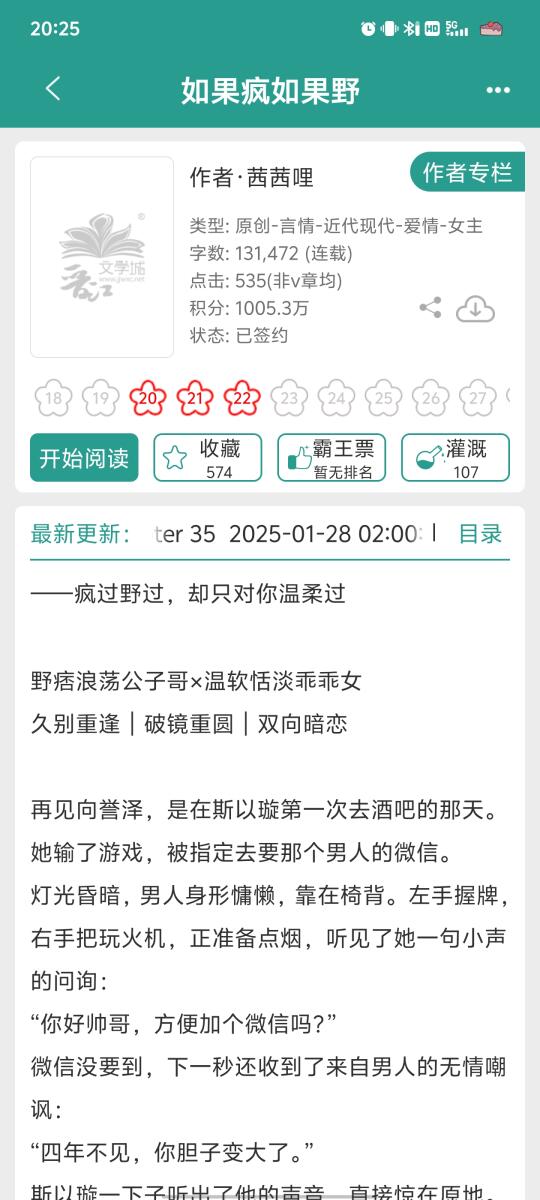 温软恬淡乖乖女vs野痞浪荡公子哥