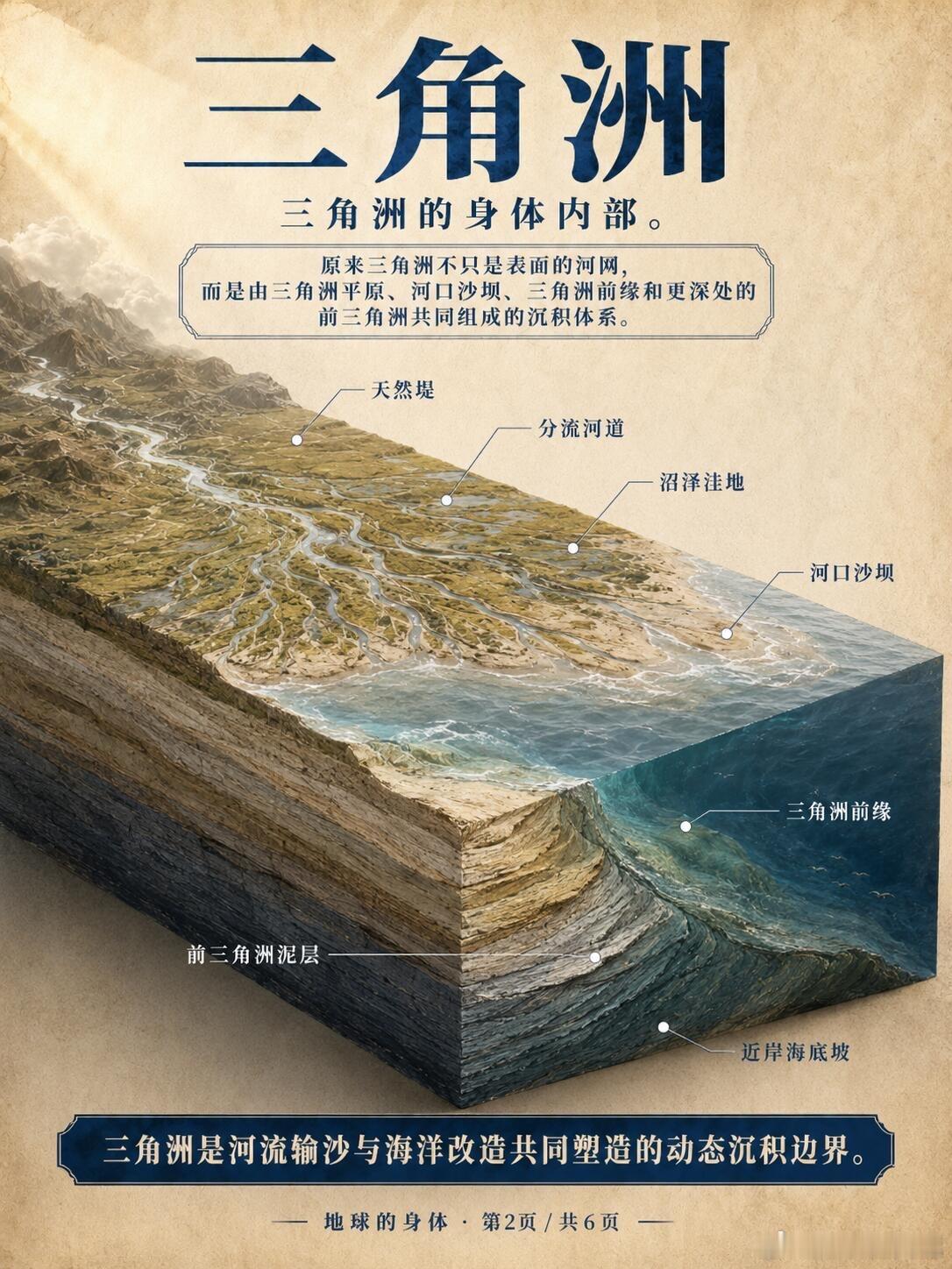 河流的尽头，不是结束，而是在造地你以为三角洲只是河流入海口的一片平地吗？其实，三