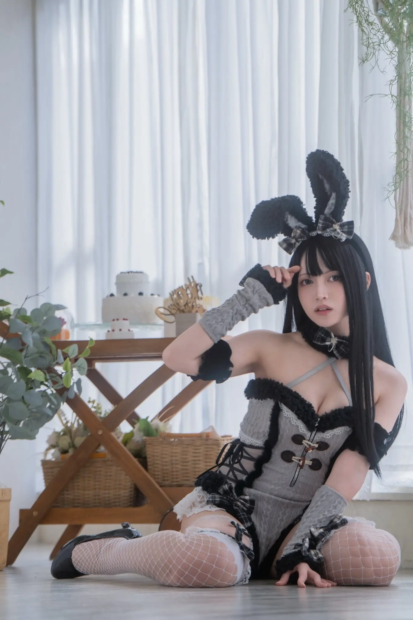 二次元御姐cos 兔子洞女仆装cos 猫娘cos 蕾姆女仆cos 女仆猫娘cos