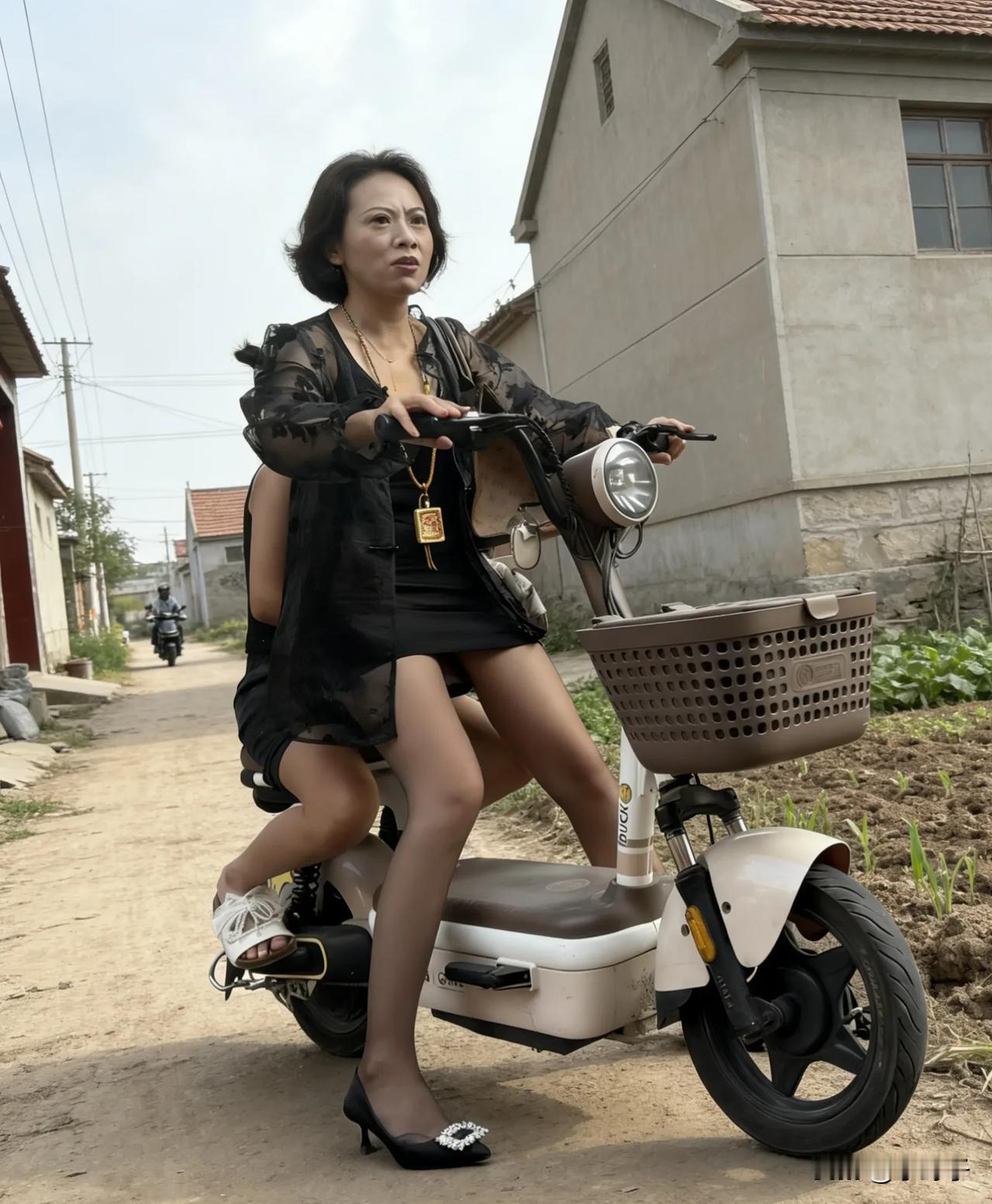 村里人要有这气质，太有震慑感了