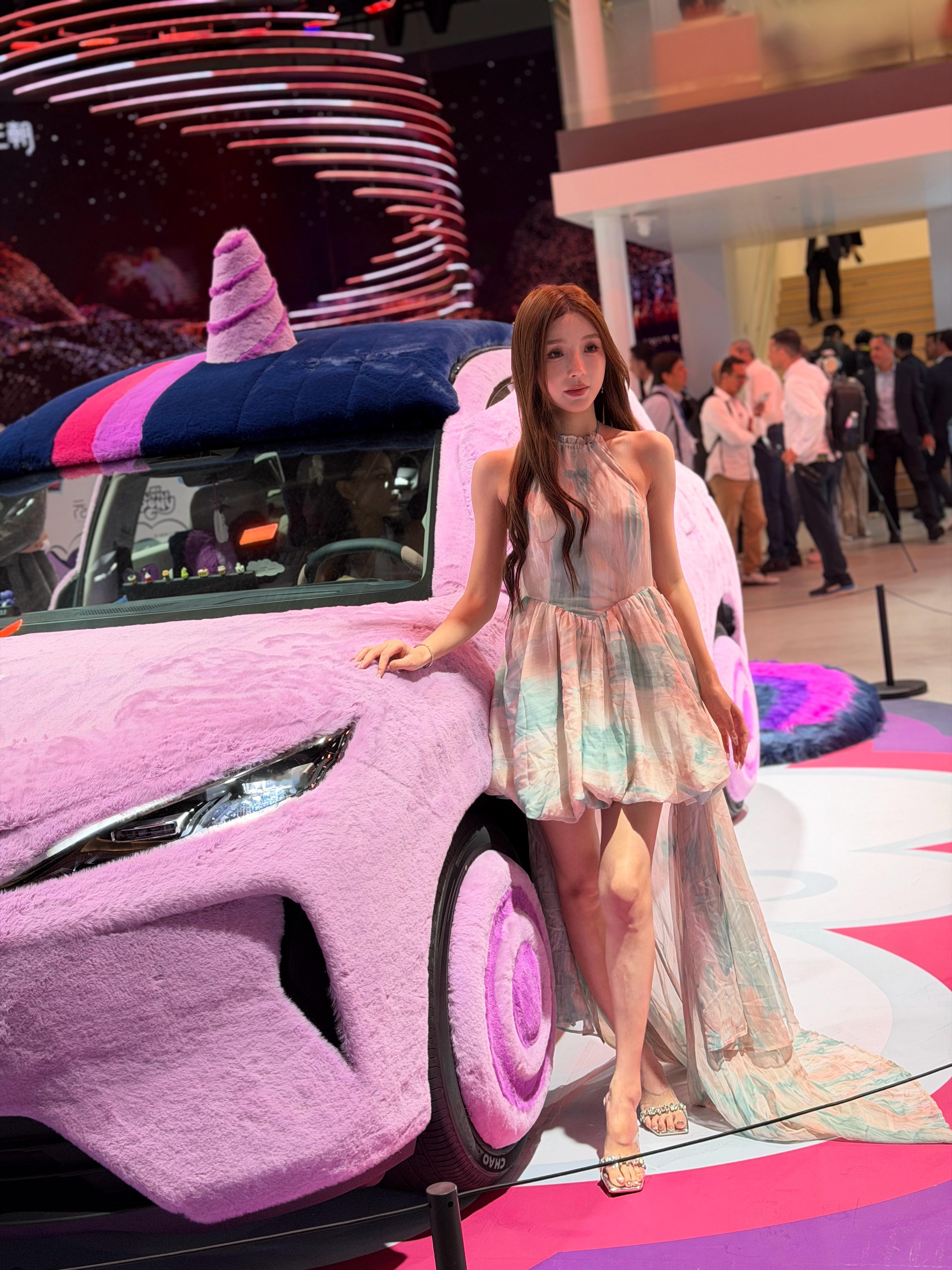 2026北京车展这次车展没有看到什么小姐姐，只看到了这个二次元的风格的。师兄也不