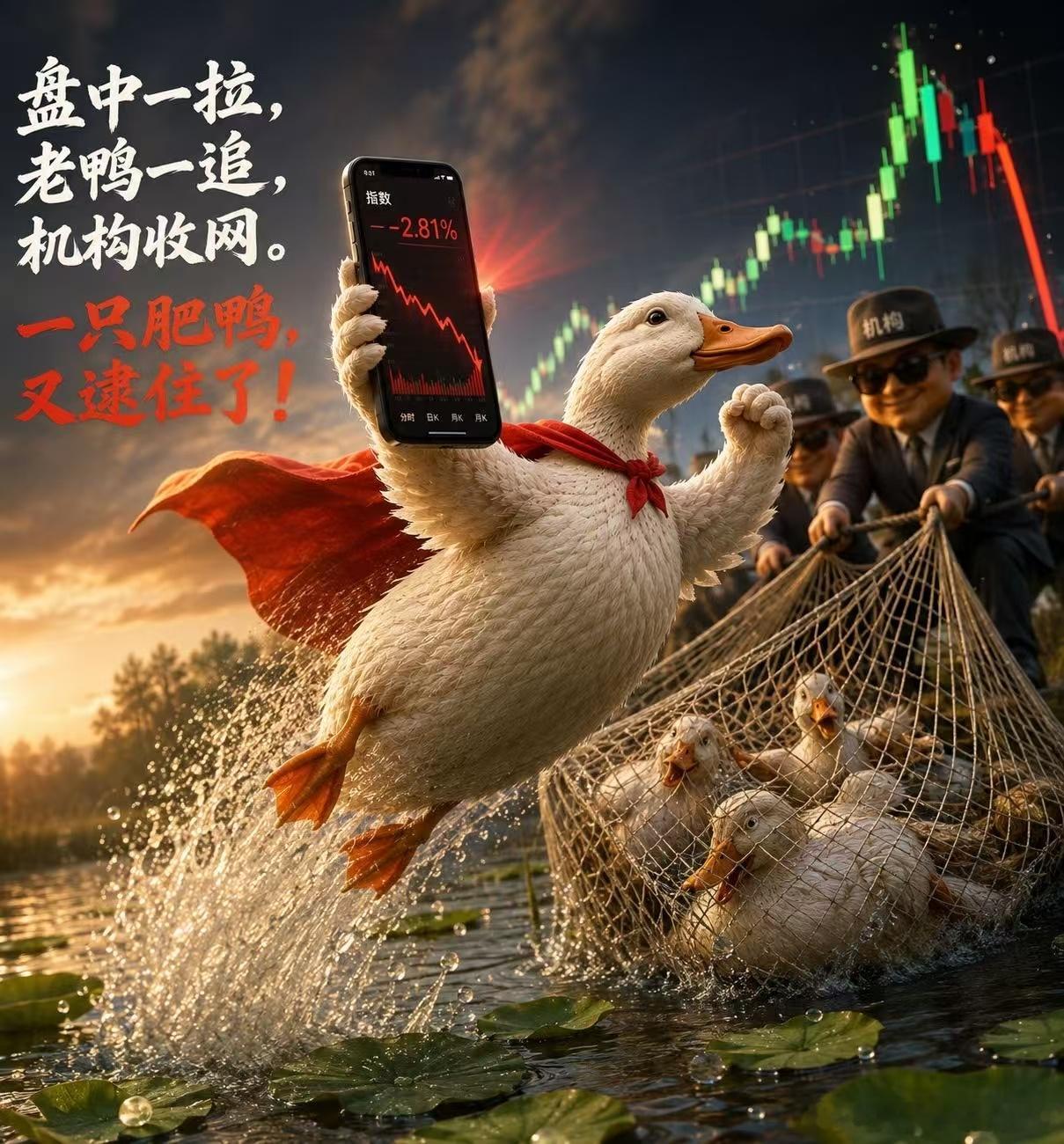 一只肥鸭，又逮住了。医药股大涨，超出预期。对该板块，宜保持关注。科技股，仍然是后