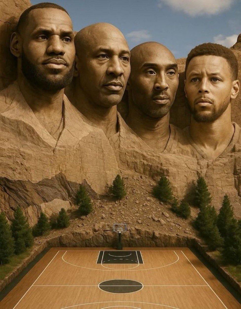 NBA篮球界的总统山，这四位可以上榜吗？
1. 詹姆斯

2. 乔丹

3. 科