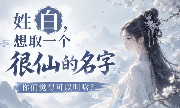 姓白的人，想取一个很仙的名字，你们觉得可以叫啥？