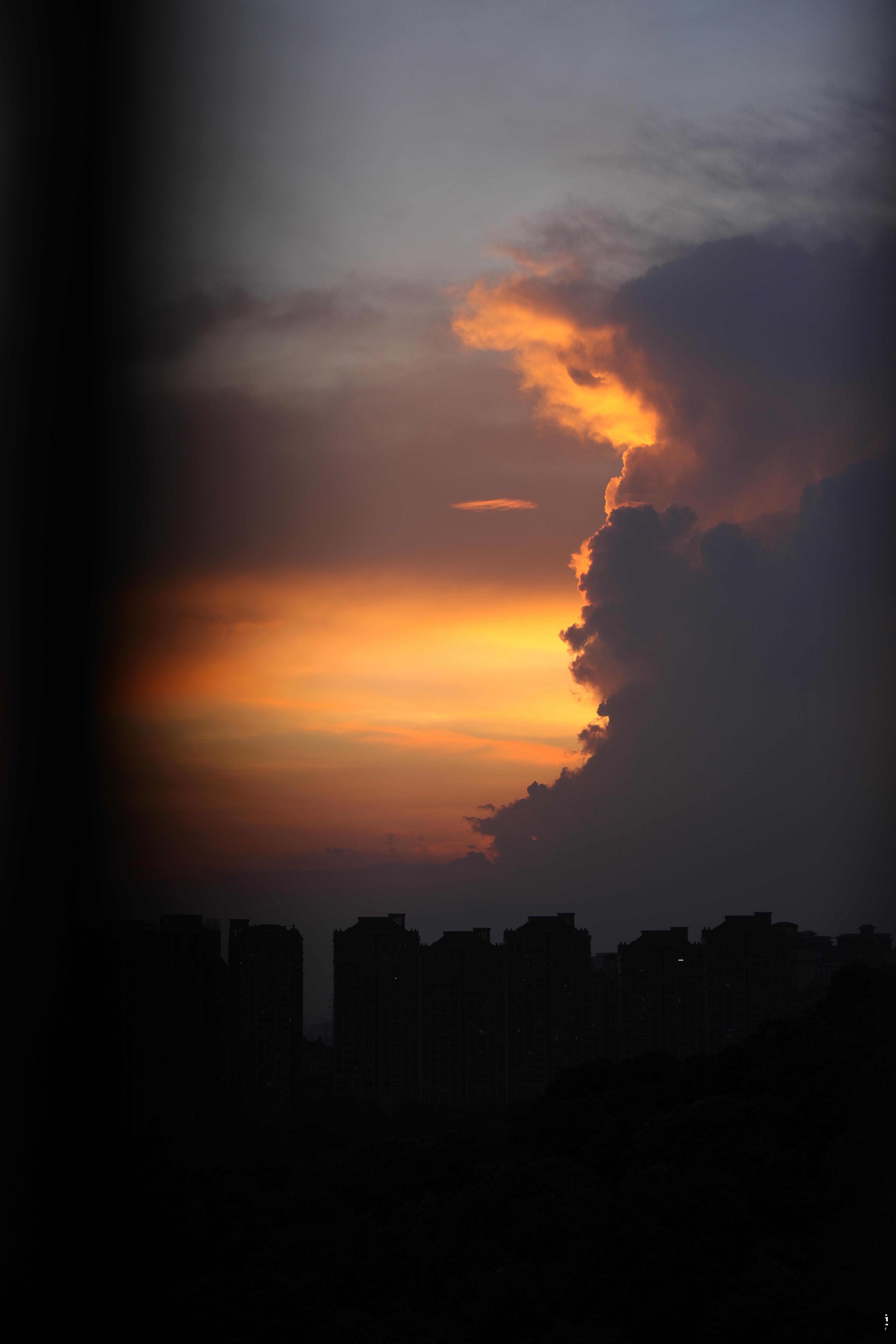 台风来临前的晚霞/在正佳广场吃糖水好像回到中学时代/和发小一家约早茶/小区里的流