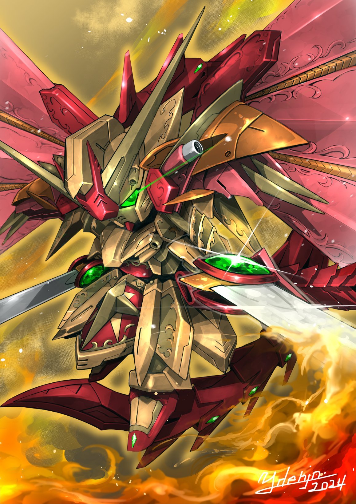 黄金神（via でんじょう）高达 ​​​