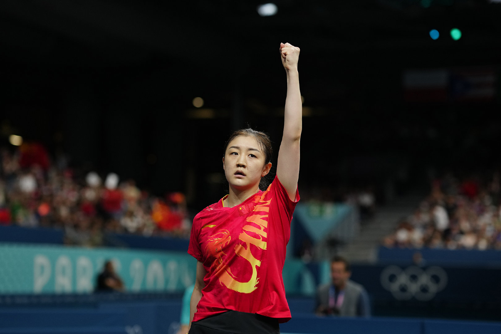 #陈梦vs申裕斌# 北京时间8月2日，巴黎奥运会乒乓球女单半决赛中，战胜韩国选手