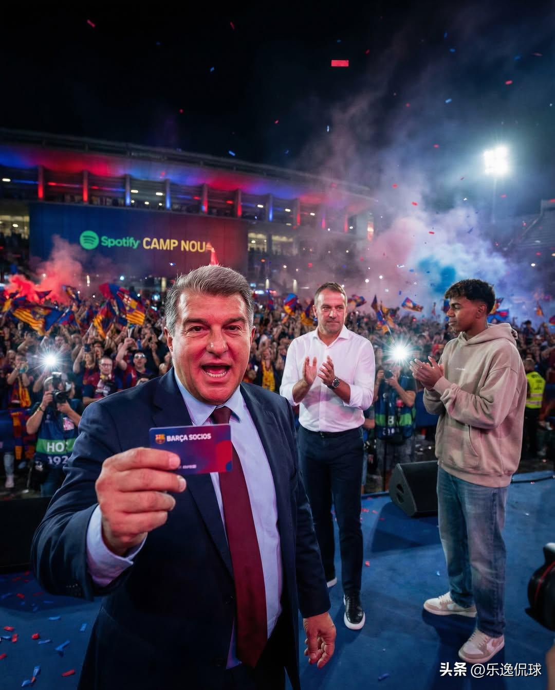 碾压！68.18%绝对优势！拉波尔塔连任巴萨主席，任期至2031年
官方实锤！拉