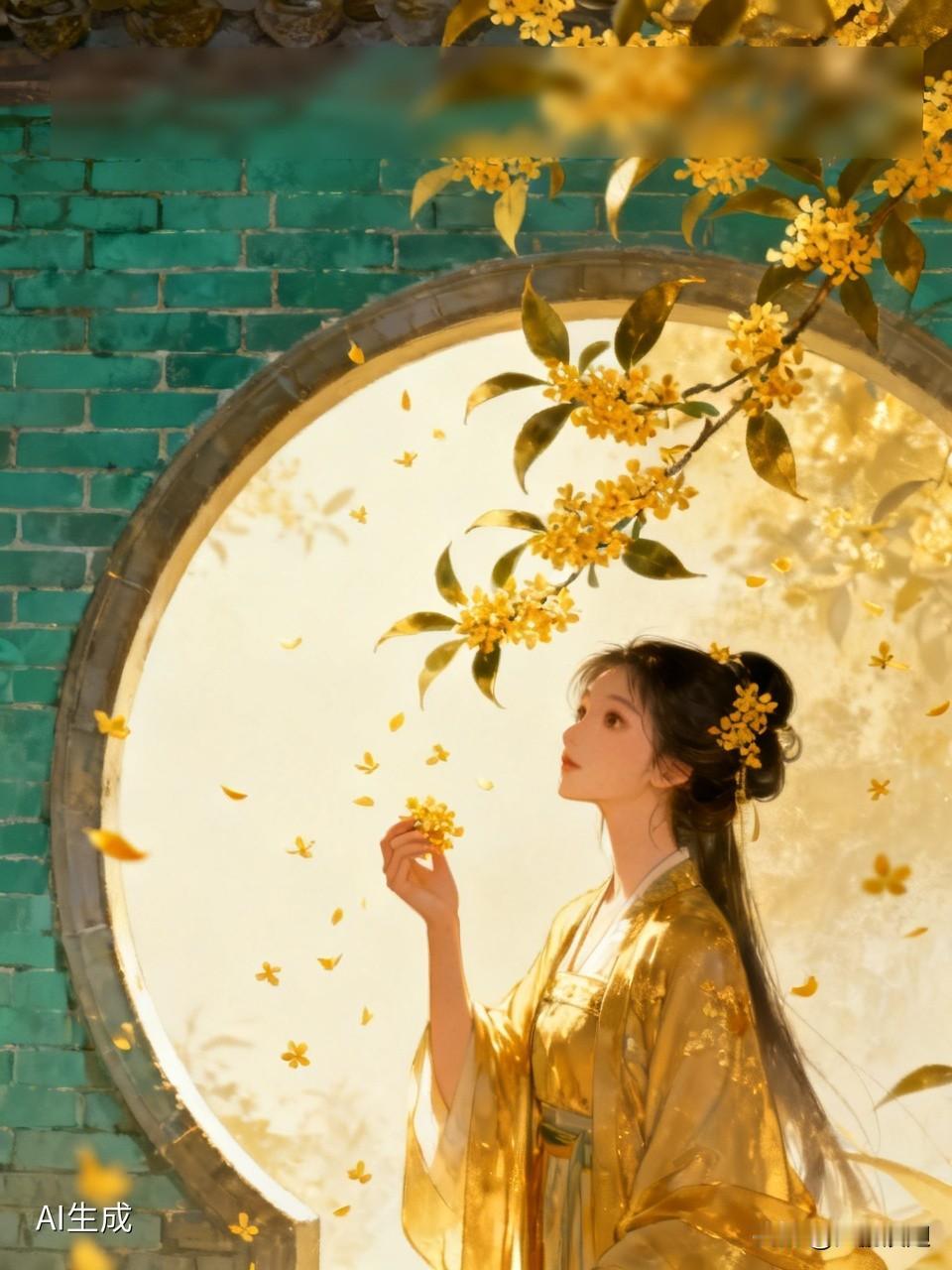 我因《鹧鸪天·桂花》
喜欢上李清照
“何须浅碧深红色，自是花中第一流”
这诗句一